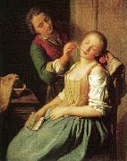 Pietro Antonio Rotari Sleeping Girl oil painting